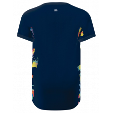 Футболка Bidi Badu Wild Arts V-Neck B (Темно-Синий/Мультиколор)