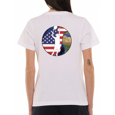 Футболка Hydrogen Match T-Shirt W (White/US Open)