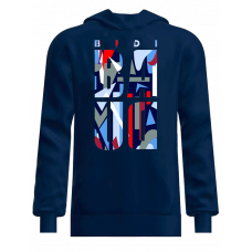 Худи Bidi Badu New York 2024 Chill B (Dark Blue/Red/Blue)