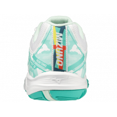 Кроссовки женские Mizuno Breakshot 3 (White/Aquamarine)