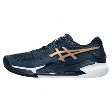 Кроссовки мужские Asics Gel-Resolution 9 Clay (French Blue/Pure Gold)