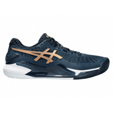 Кроссовки мужские Asics Gel-Resolution 9 Clay (French Blue/Pure Gold)