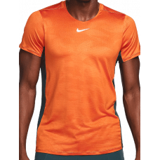 Футболка Nike Court Dri-Fit Advantage Print T-Shirt M (Campfire Orange/Deep Jungle/White)