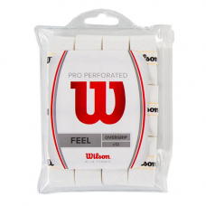 Намотка Wilson Pro Overgrip Perforated White 12 штук