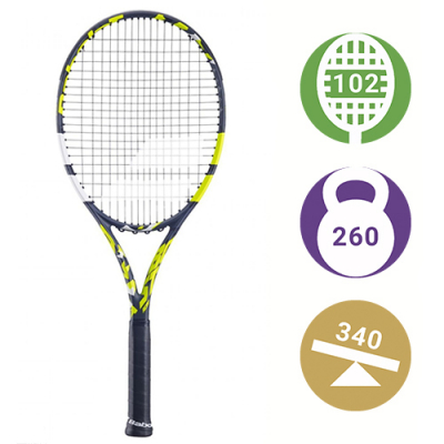 Теннисная ракетка Babolat Boost Aero Silver/Yellow/White