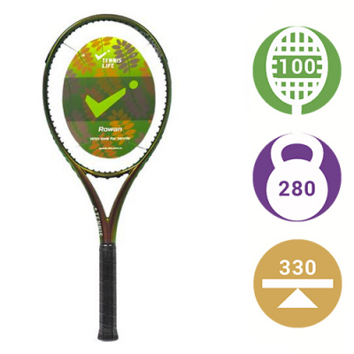 Теннисная ракетка Tennis Life Green Rowan (280 грамм)​