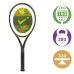 Теннисная ракетка Tennis Life Green Rowan (280 грамм) Теннисная ракетка Tennis Life Green Rowan (280 грамм)