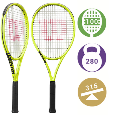 Теннисная ракетка Wilson Clash 100L V2.0 Neon Yellow