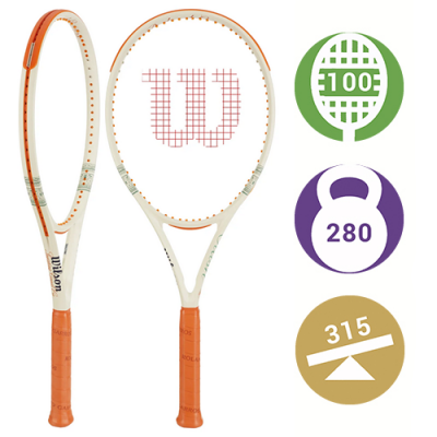 Теннисная ракетка Wilson Clash 100L V3 Roland Garros (2026)