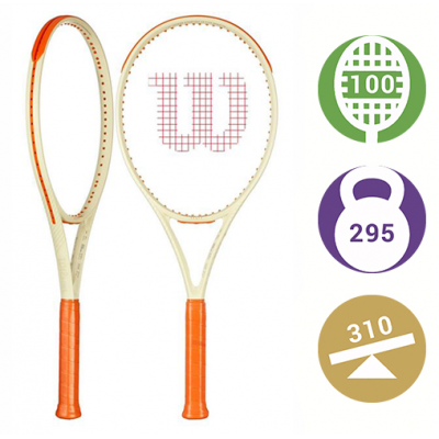 Теннисная ракетка Wilson Clash 100 V2.0 Roland Garros (2024)