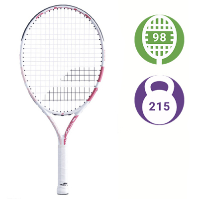 Детская теннисная ракетка Babolat Drive Junior 23 White/Pink