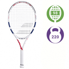 Детская теннисная ракетка Babolat Drive Junior 24 White/Blue/Pink