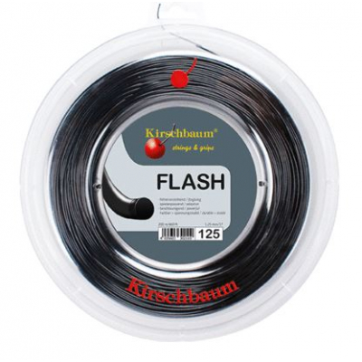 Теннисная струна Kirschbaum Flash 1.25 200 метров Black