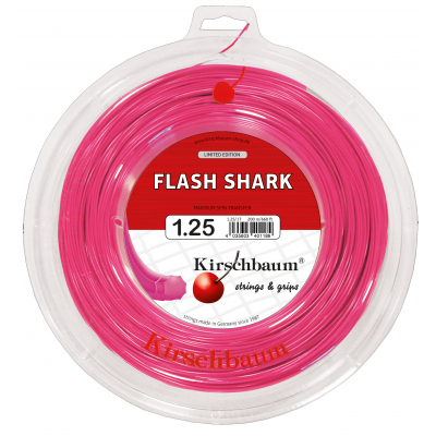 Теннисная струна Kirschbaum Flash Shark Pink 1.25 200 метров