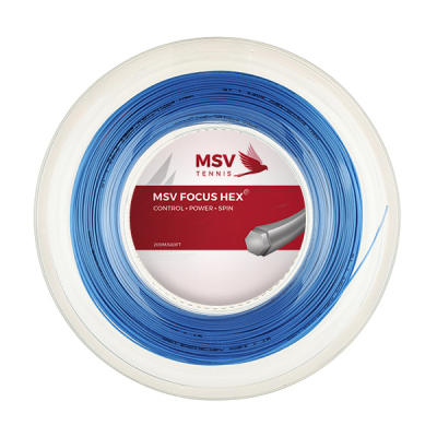 Теннисная струна MSV Focus-Hex Blue 1.27 200 метров