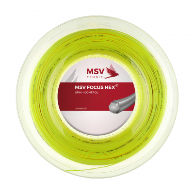 Теннисная струна MSV Focus-Hex Neon Yellow 1.23 200 метров купить в Ракетлоне