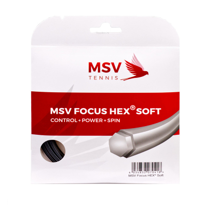 Теннисная струна MSV Focus Hex Soft Black 1.15 12 метров
