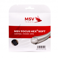 Теннисная струна MSV Focus Hex Soft Black 1.25 12 метров