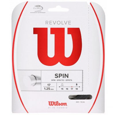 Теннисная струна Wilson Revolve 1.25 Black 12 метров