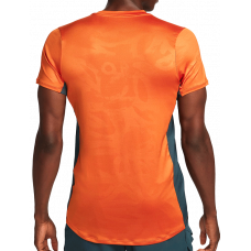 Футболка Nike Court Dri-Fit Advantage Print T-Shirt M (Campfire Orange/Deep Jungle/White)