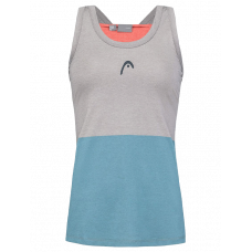 Топ Head Padel Tech Tank Top W (Grey/Electric Blue)